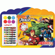 AVENGERS Colouring Set + สีน้ำและสีชอล์ก LET THE BATTLE BEGIN